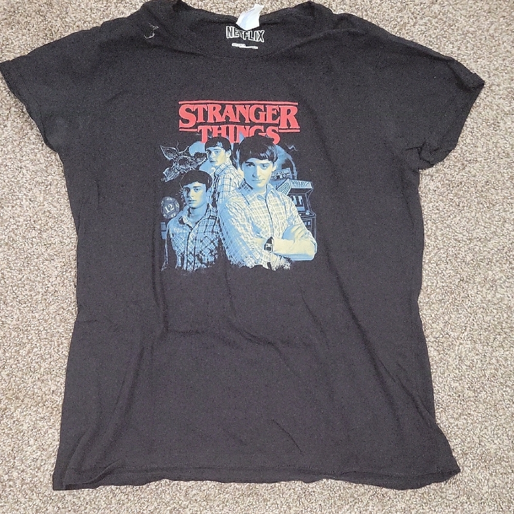 Netflix Stranger Things Black and Blue T-Shirt